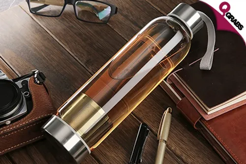 From QR39, Add Some Flavor with Infuser Bottles - Comes with a Handy Pouch in 3 Fun Colors! (Up to QR207 Value)